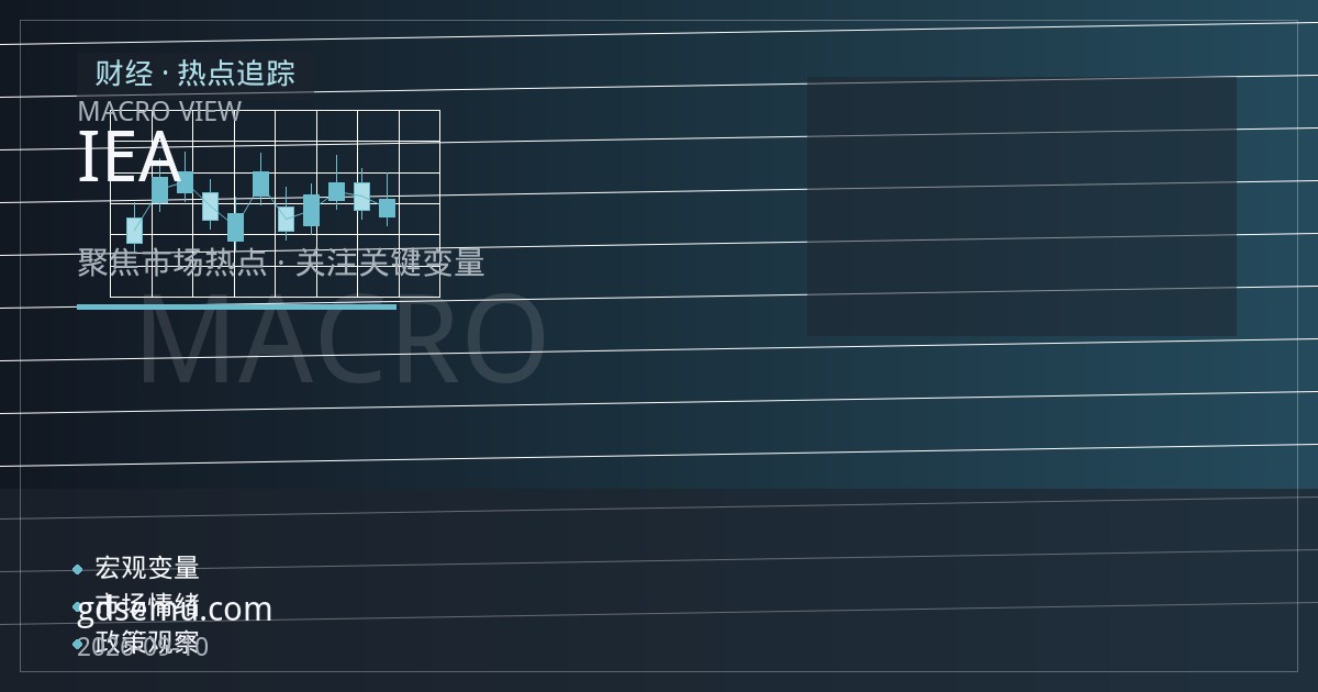 IEA发布天然气储备蓝图：保险式成本能否化解供应冲击？